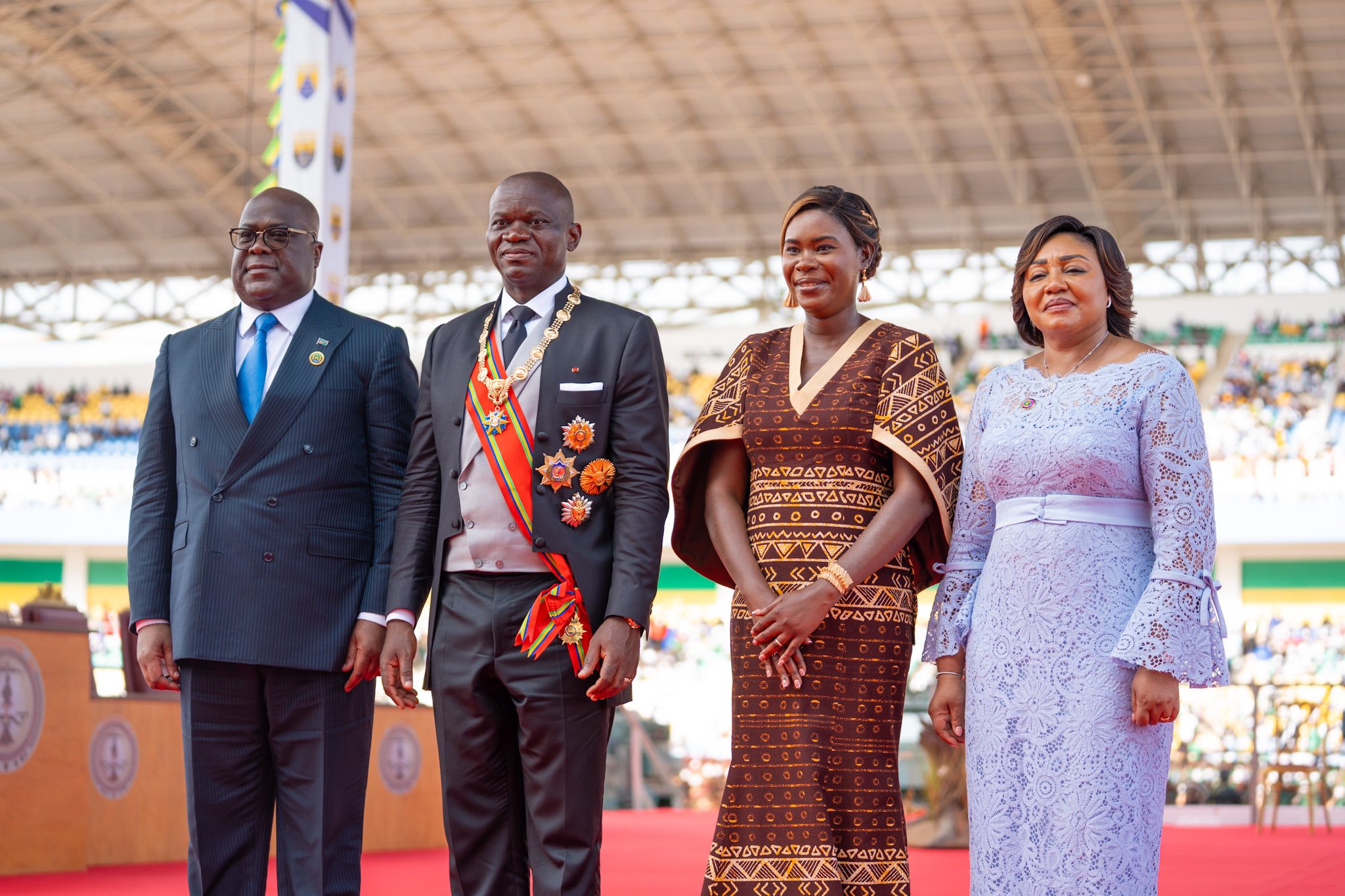 Le Président Oligui Nguema avec le Président de la RDC Félix Tshisekedi