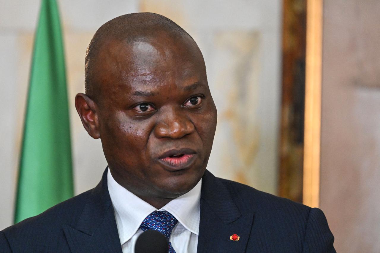 Brice Clotaire Oligui Nguema lors d'une cérémonie officielle
